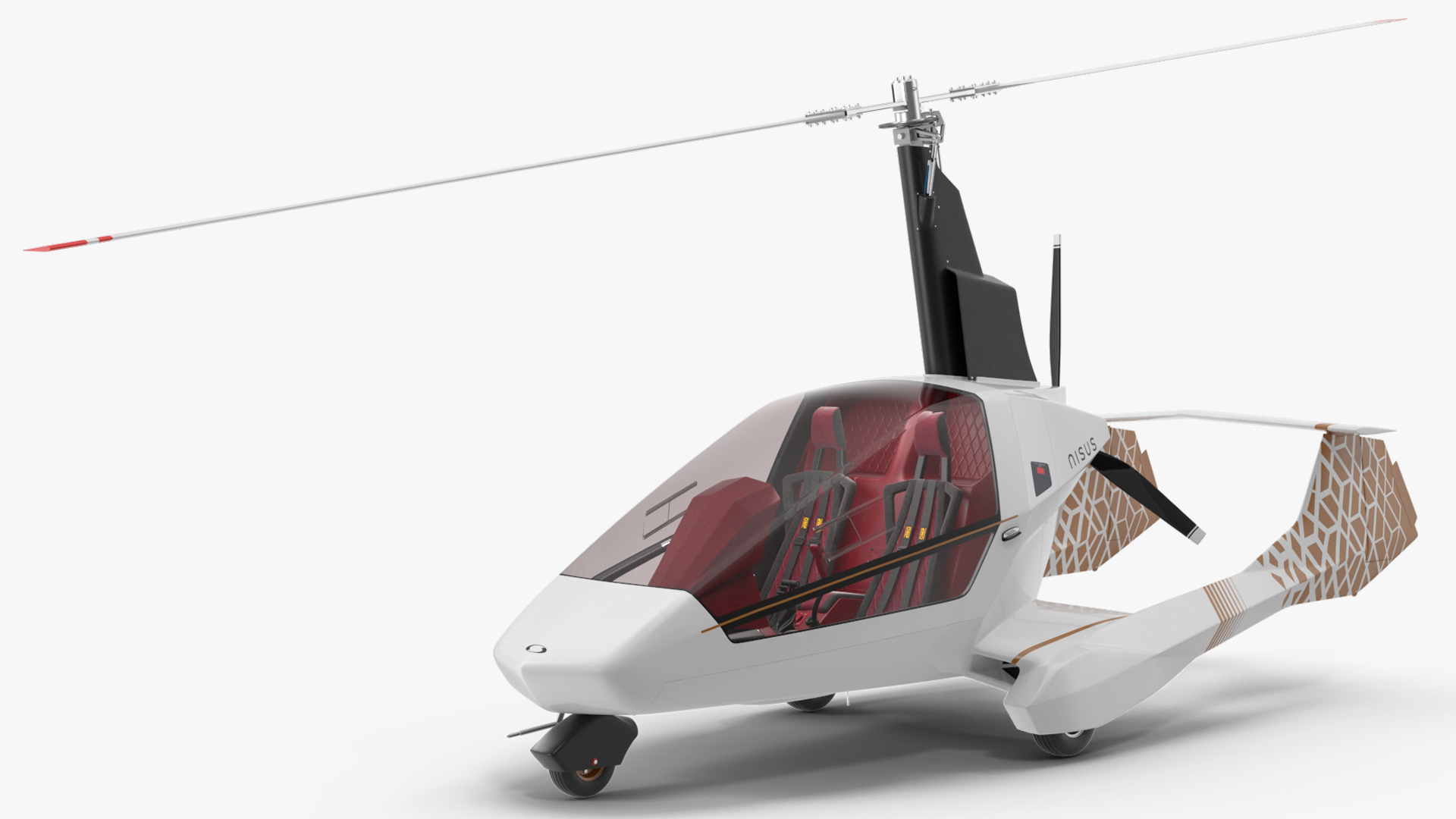 3D Nisus Gyroplane Rigged for Cinema 4D