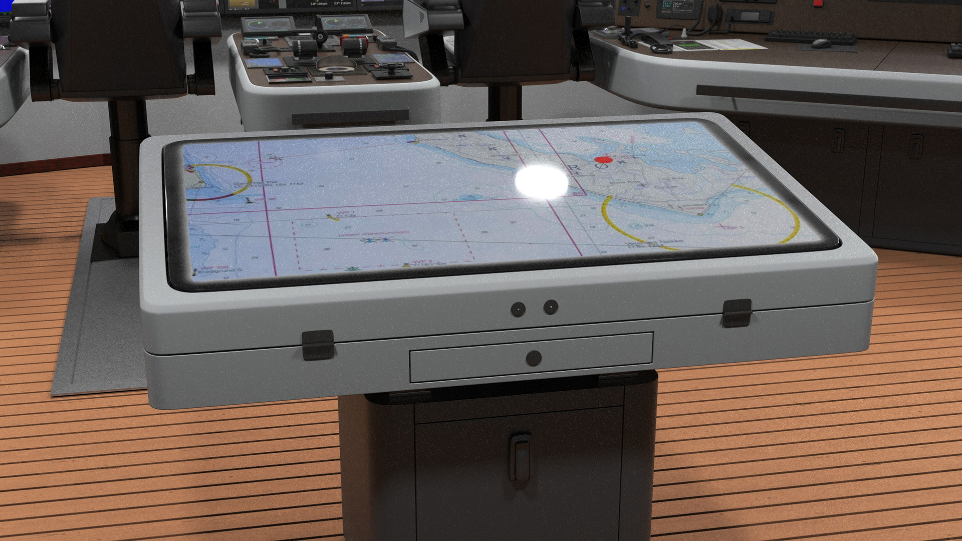 Ship Bridge Control Room 3D model