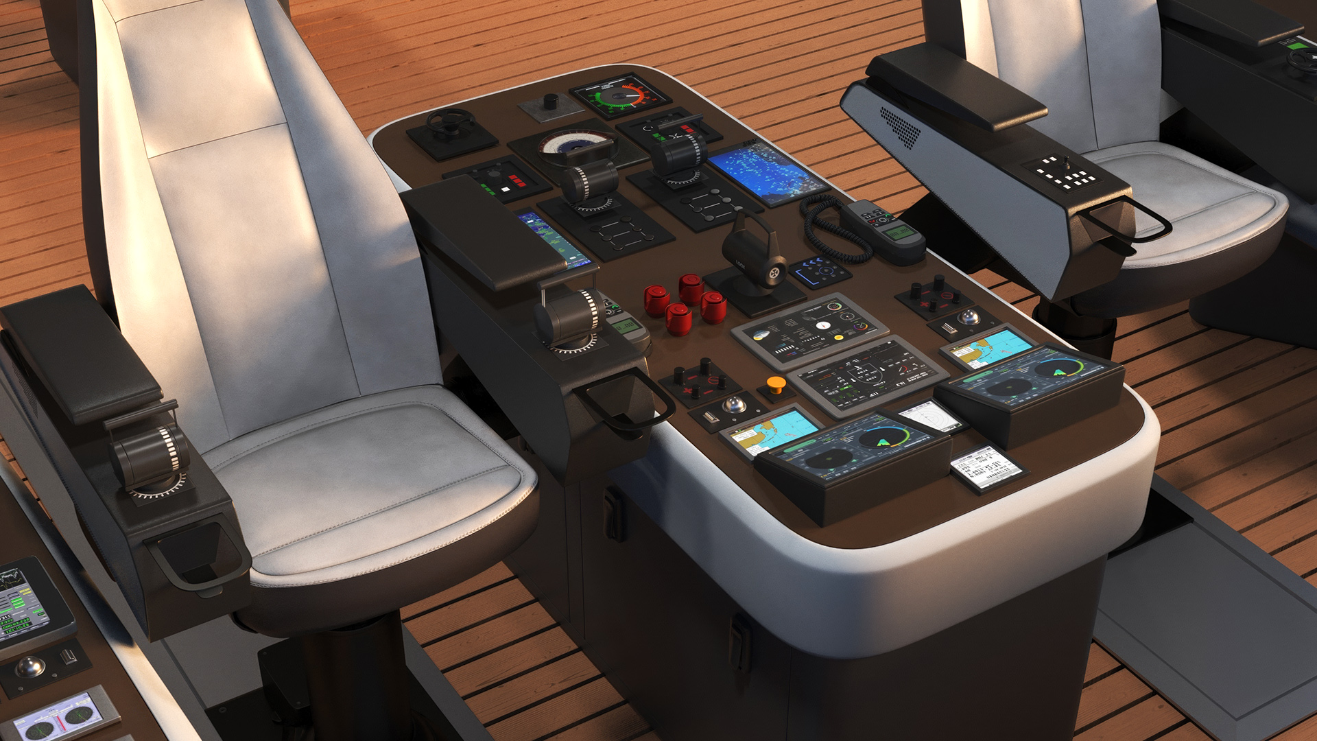Ship Bridge Control Room 3D model