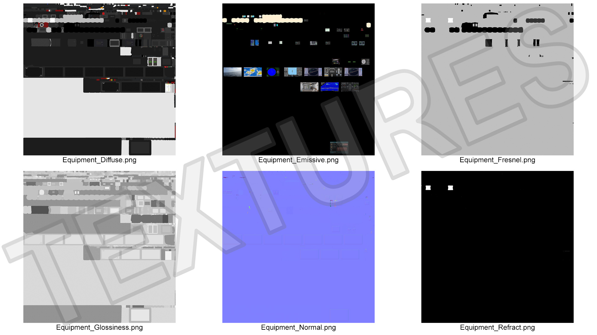 Ship Bridge Control Room 3D model