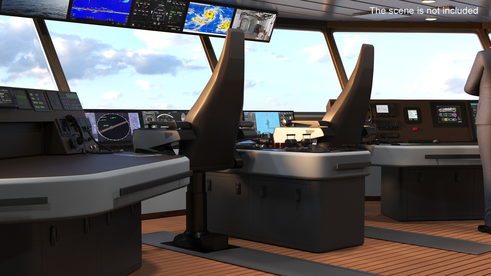 Ship Bridge Control Room 3D model