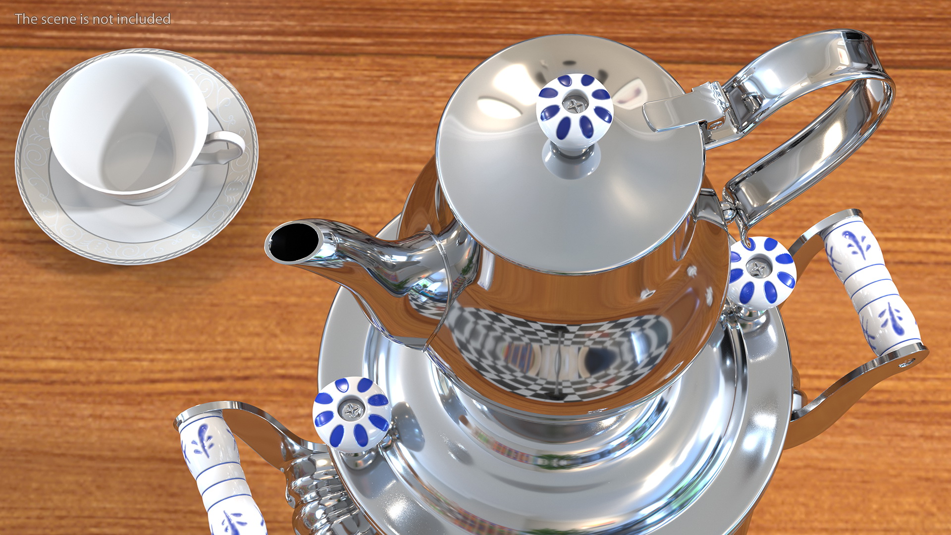 3D Modern Russian Samovar Set