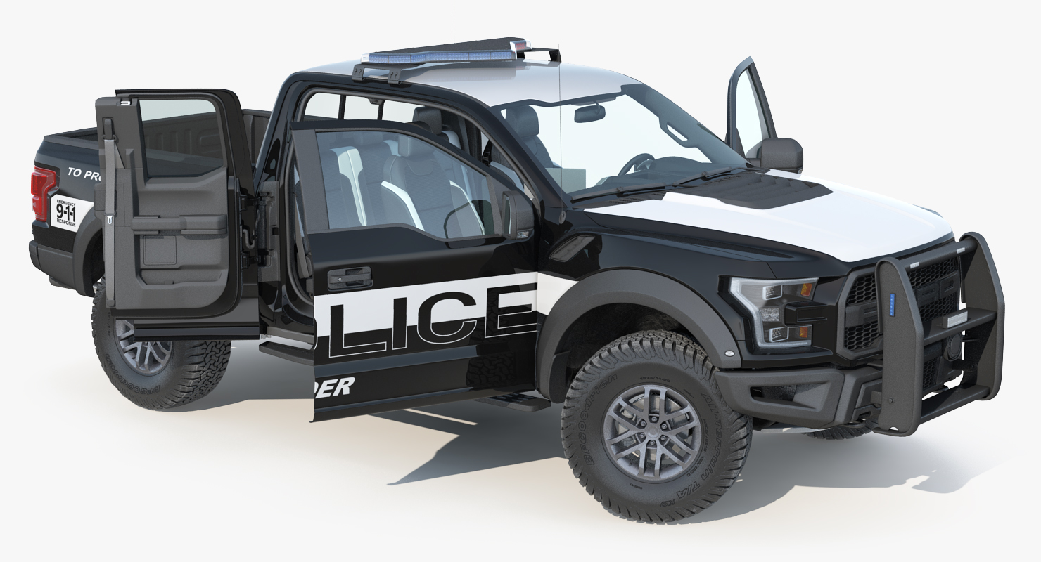 3D model Ford F150 Raptor Police Interceptor Unit