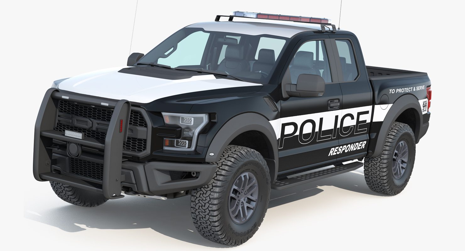 3D model Ford F150 Raptor Police Interceptor Unit