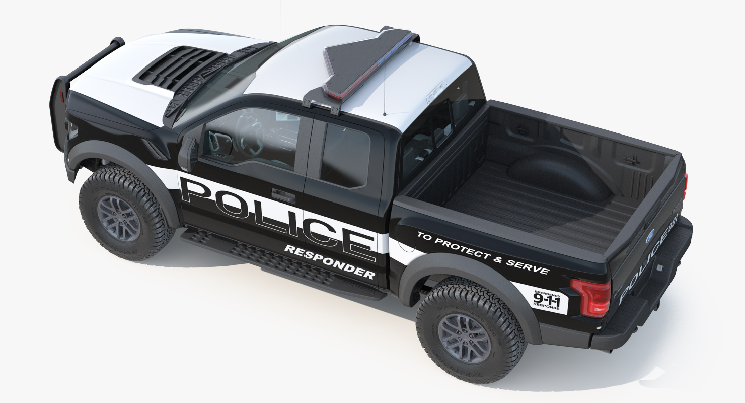 3D model Ford F150 Raptor Police Interceptor Unit