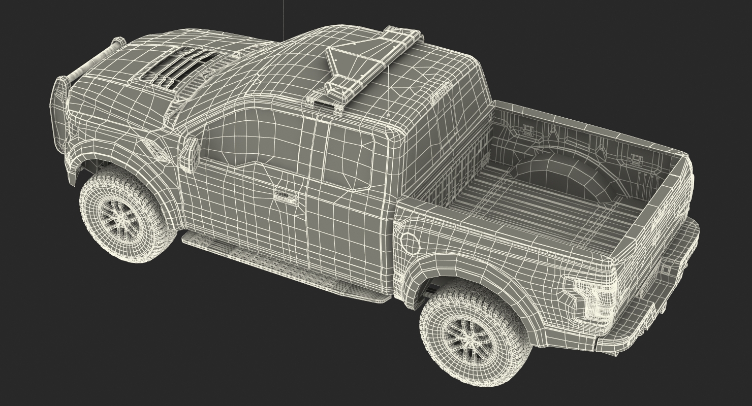 3D model Ford F150 Raptor Police Interceptor Unit