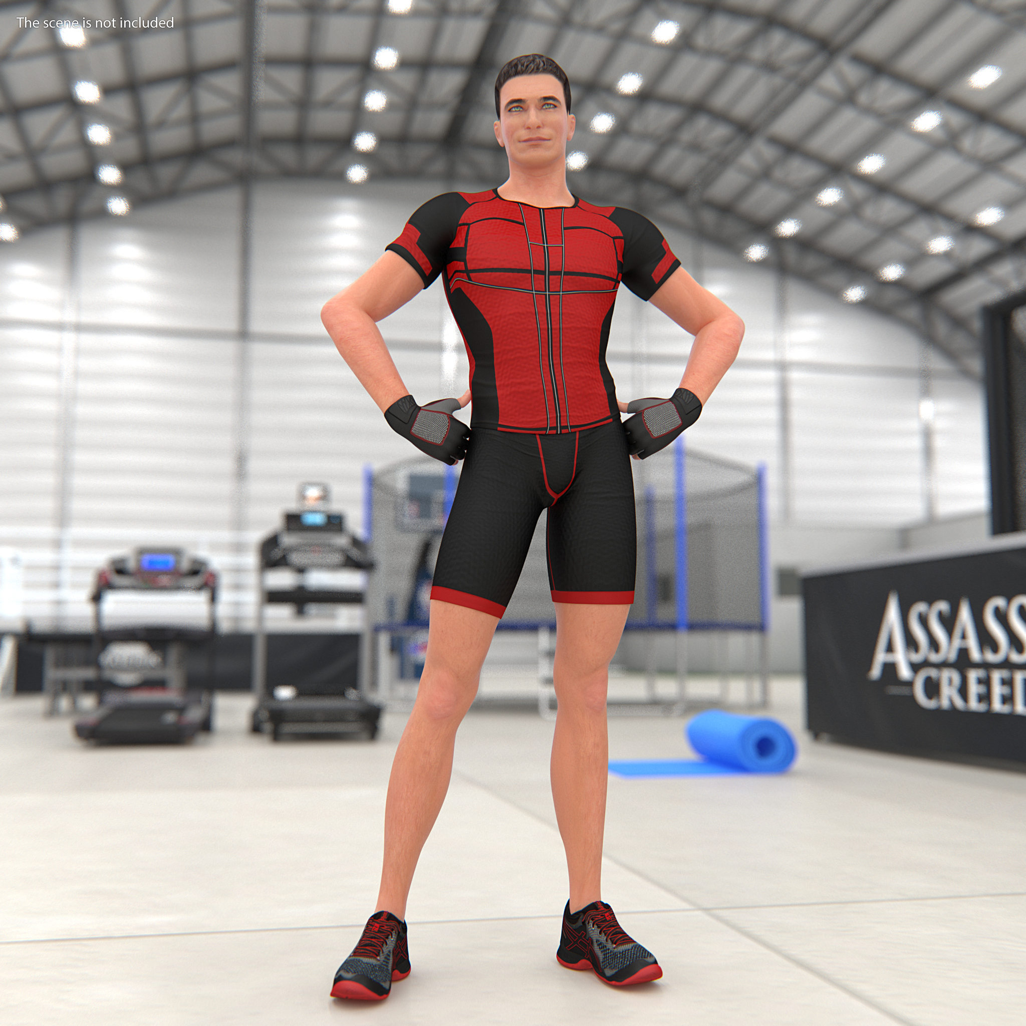 Fitness Trainer Rigged 3D