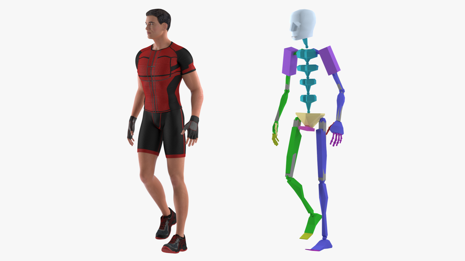 Fitness Trainer Rigged 3D