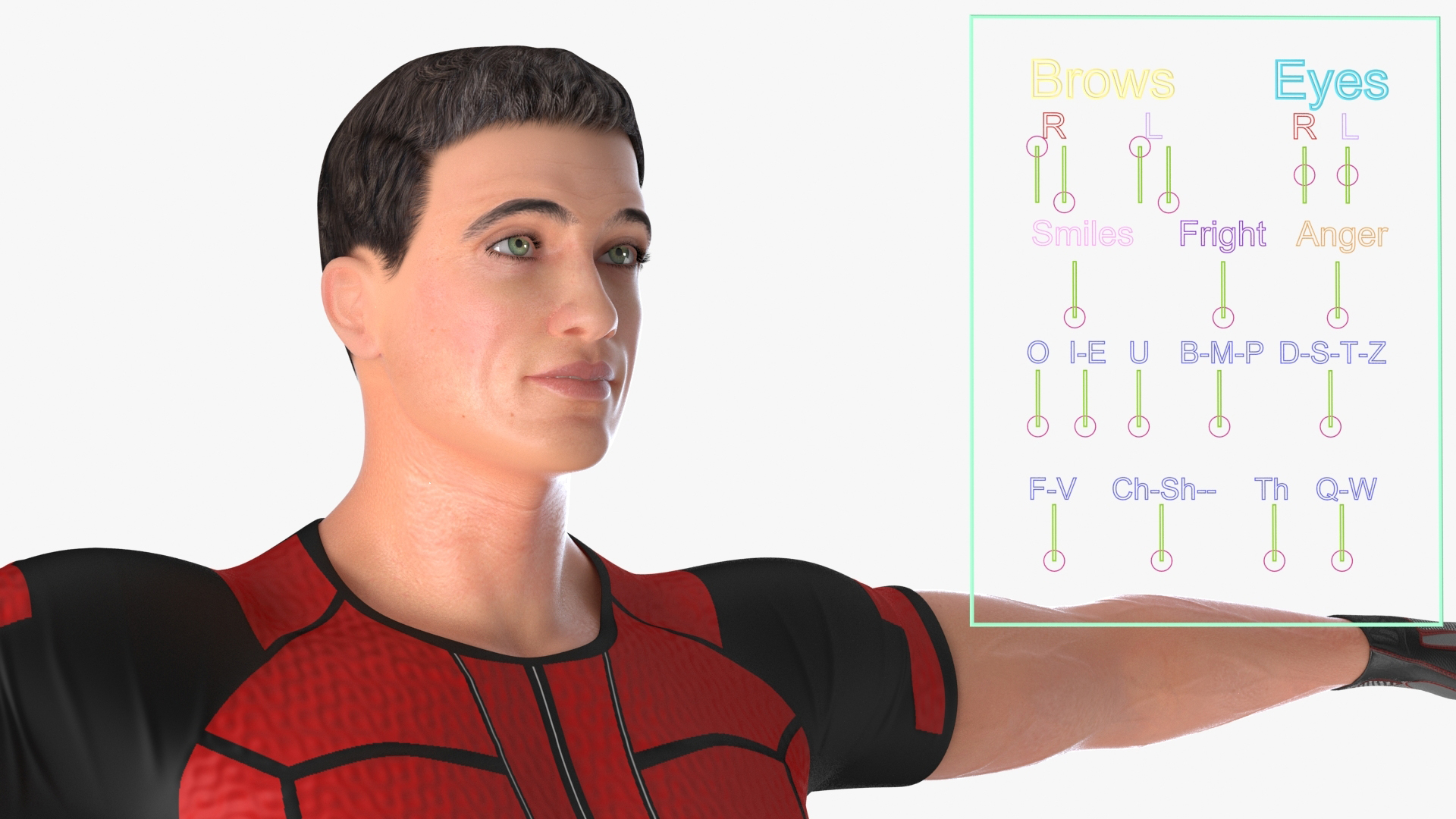 Fitness Trainer Rigged 3D
