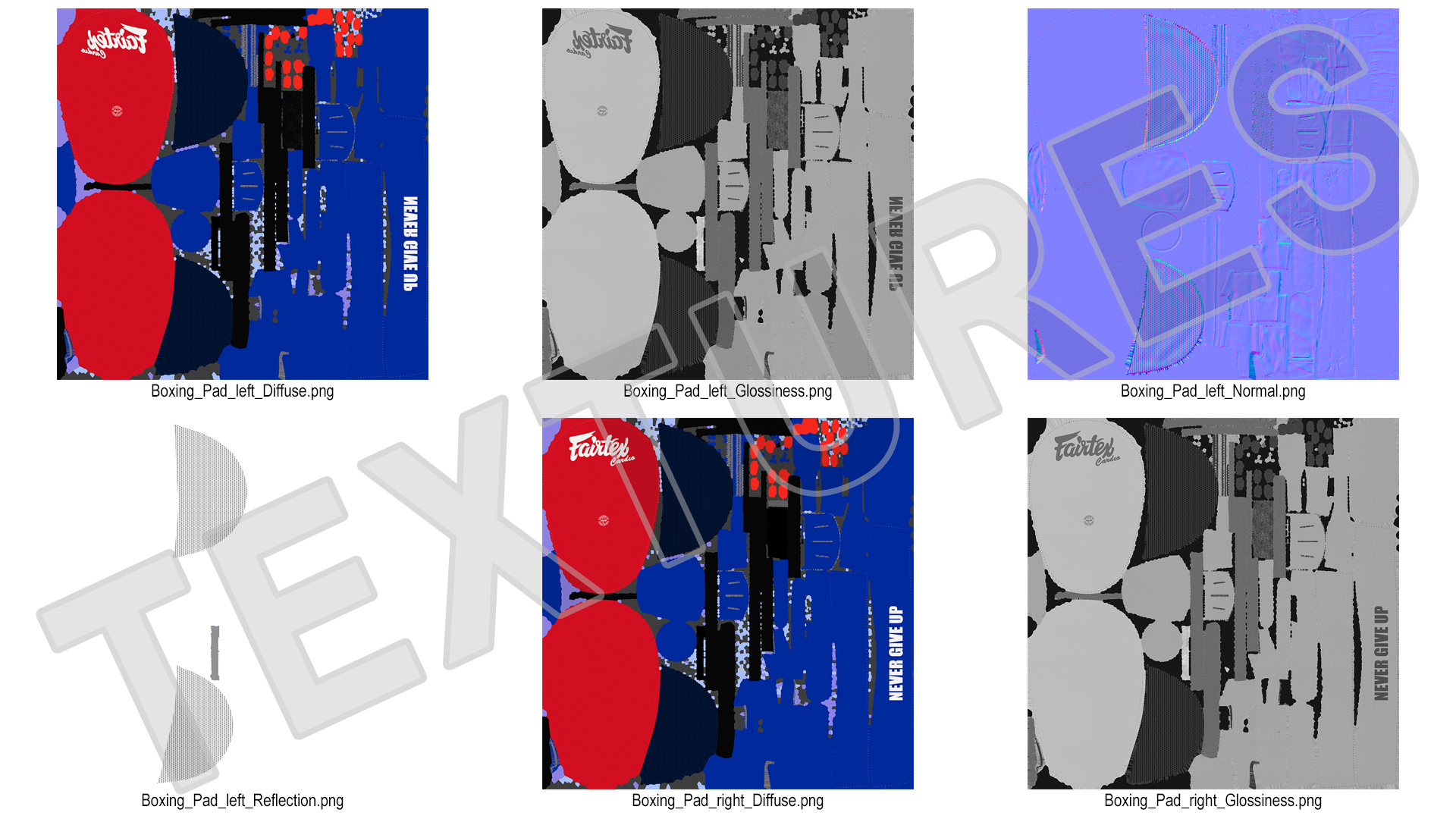 3D model Fairtex FMV13 Maximised Focus Mitts