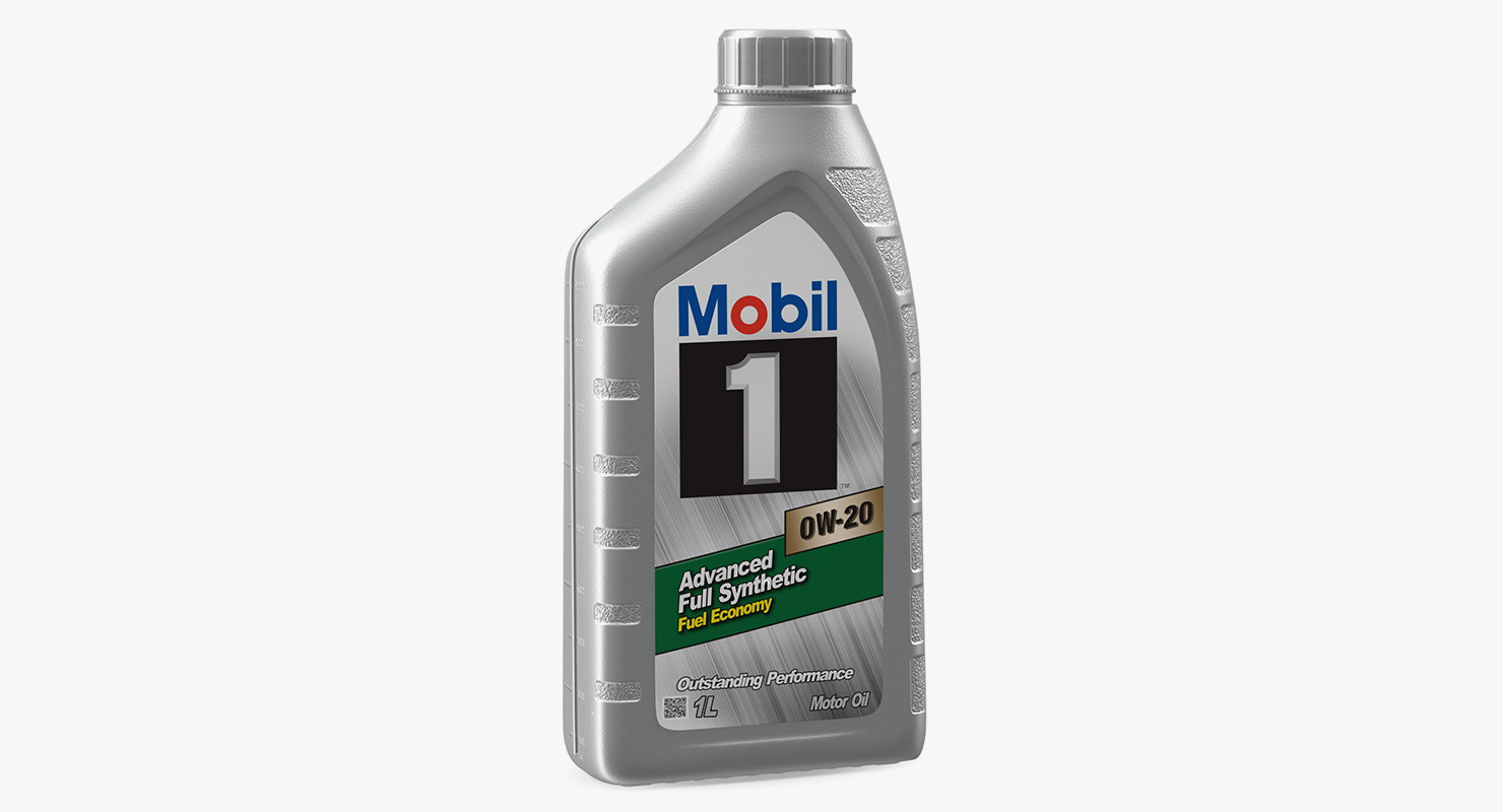 3D Motor Oil Mobil 1L model