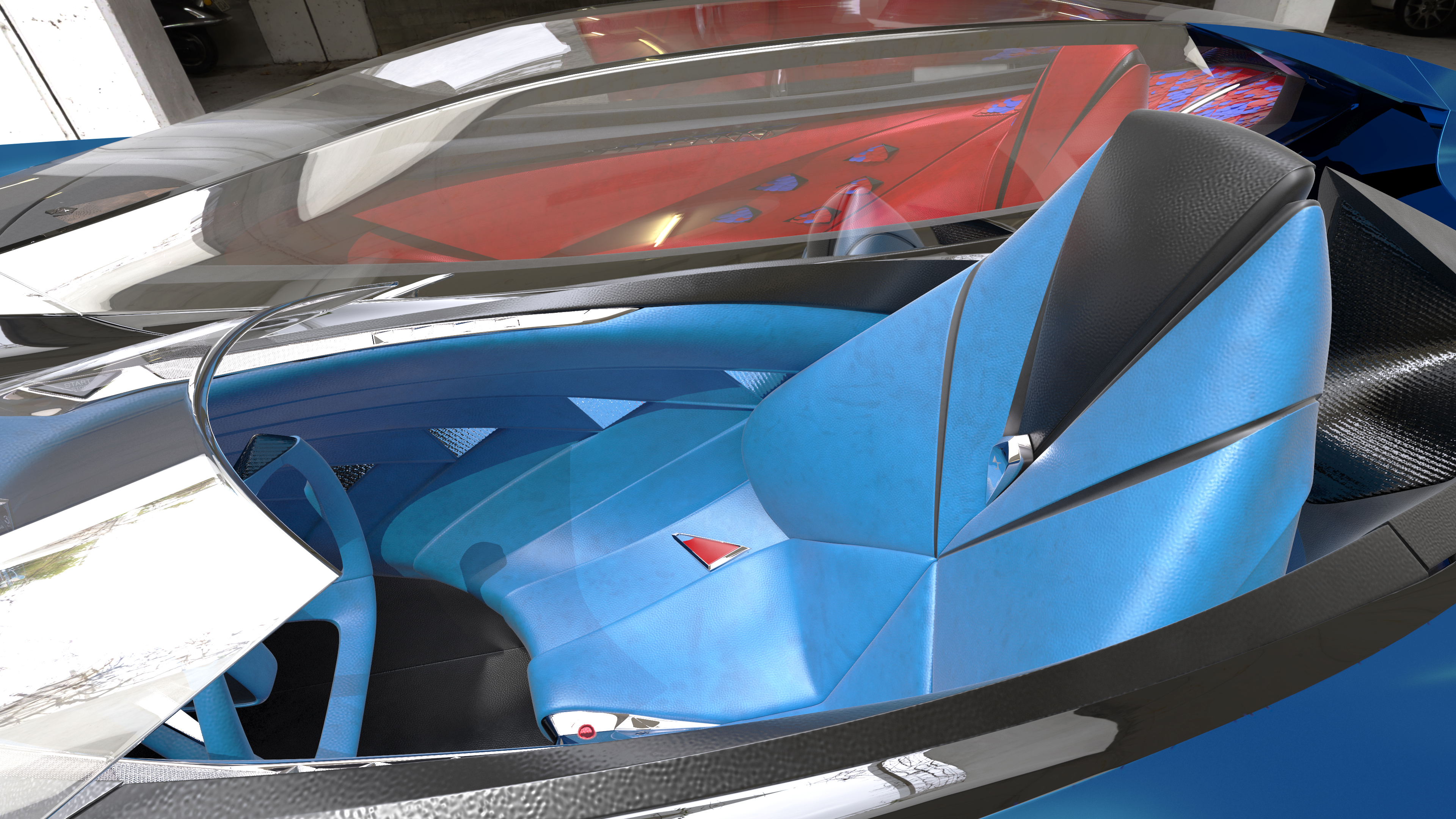 DS X E-TENSE Concept Car 3D model