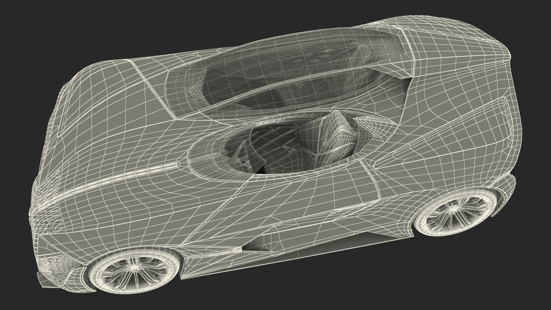 DS X E-TENSE Concept Car 3D model