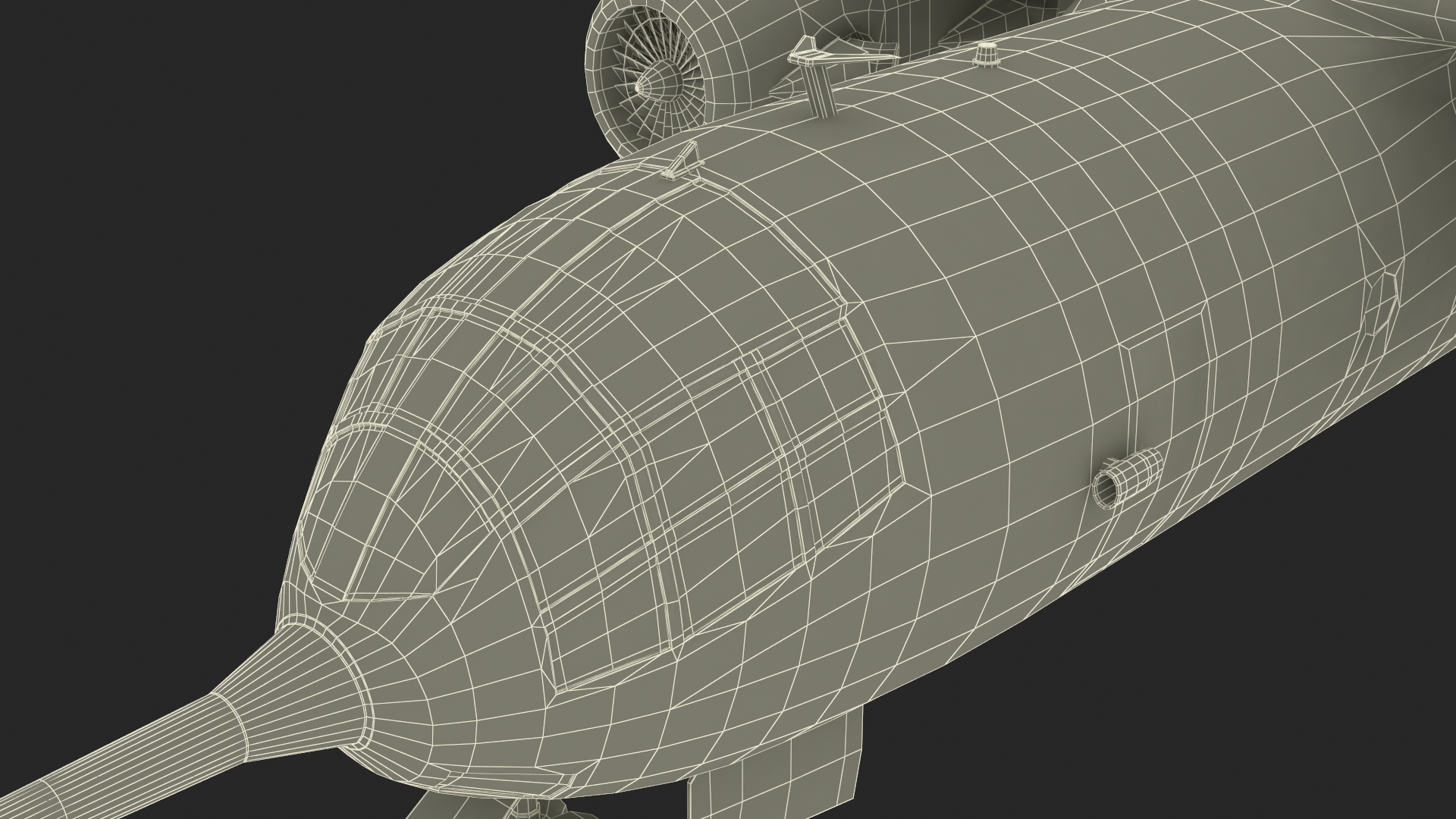 3D Hover Jet Dornier Do 31 model