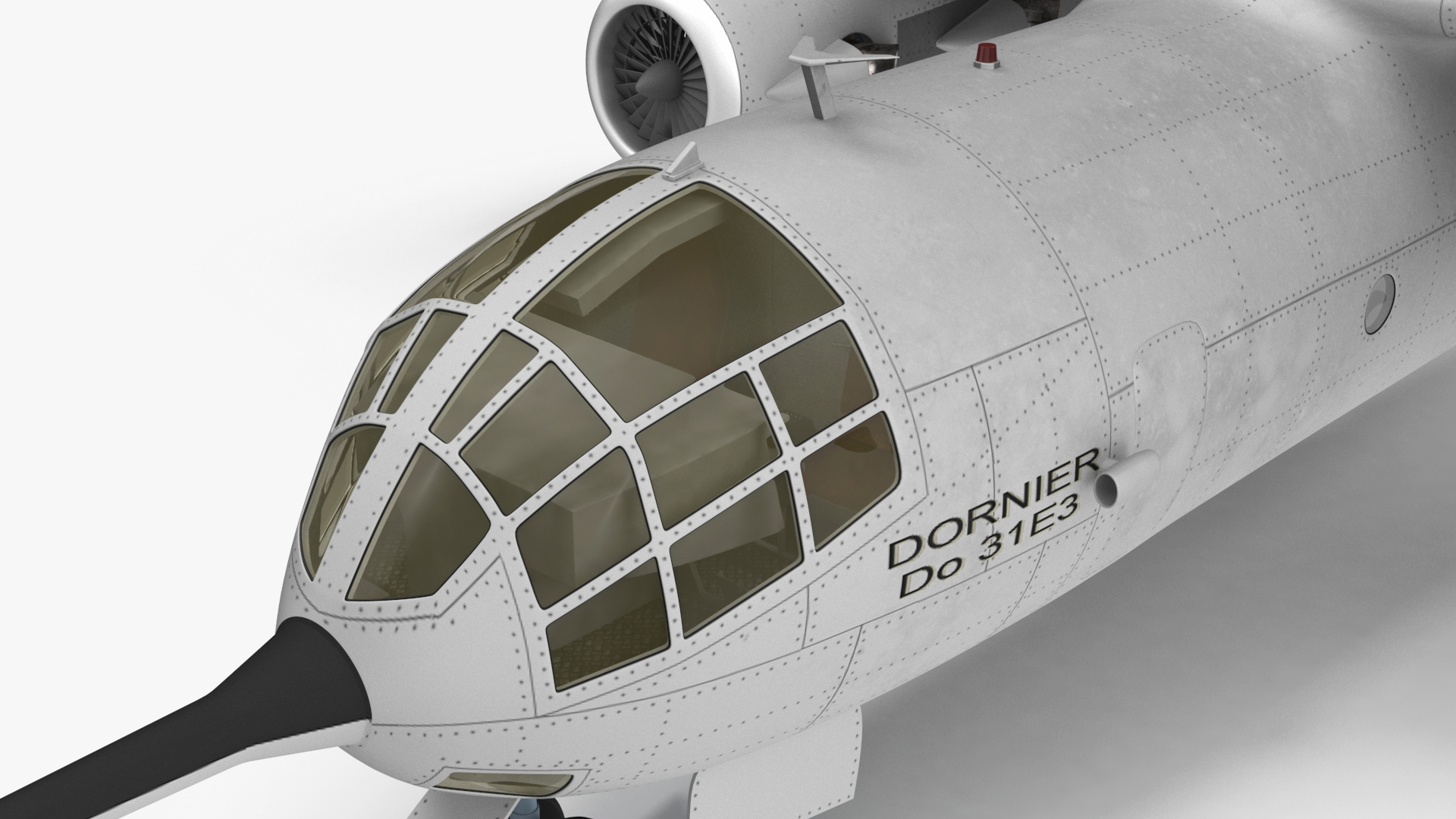 3D Hover Jet Dornier Do 31 model