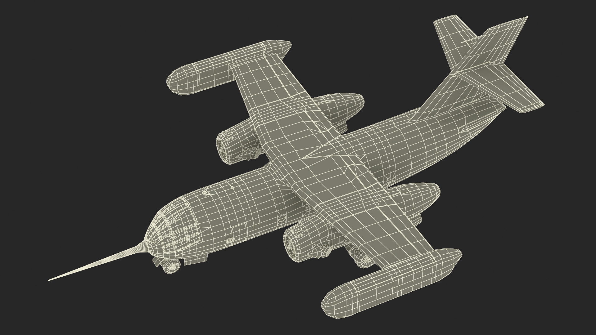 3D Hover Jet Dornier Do 31 model