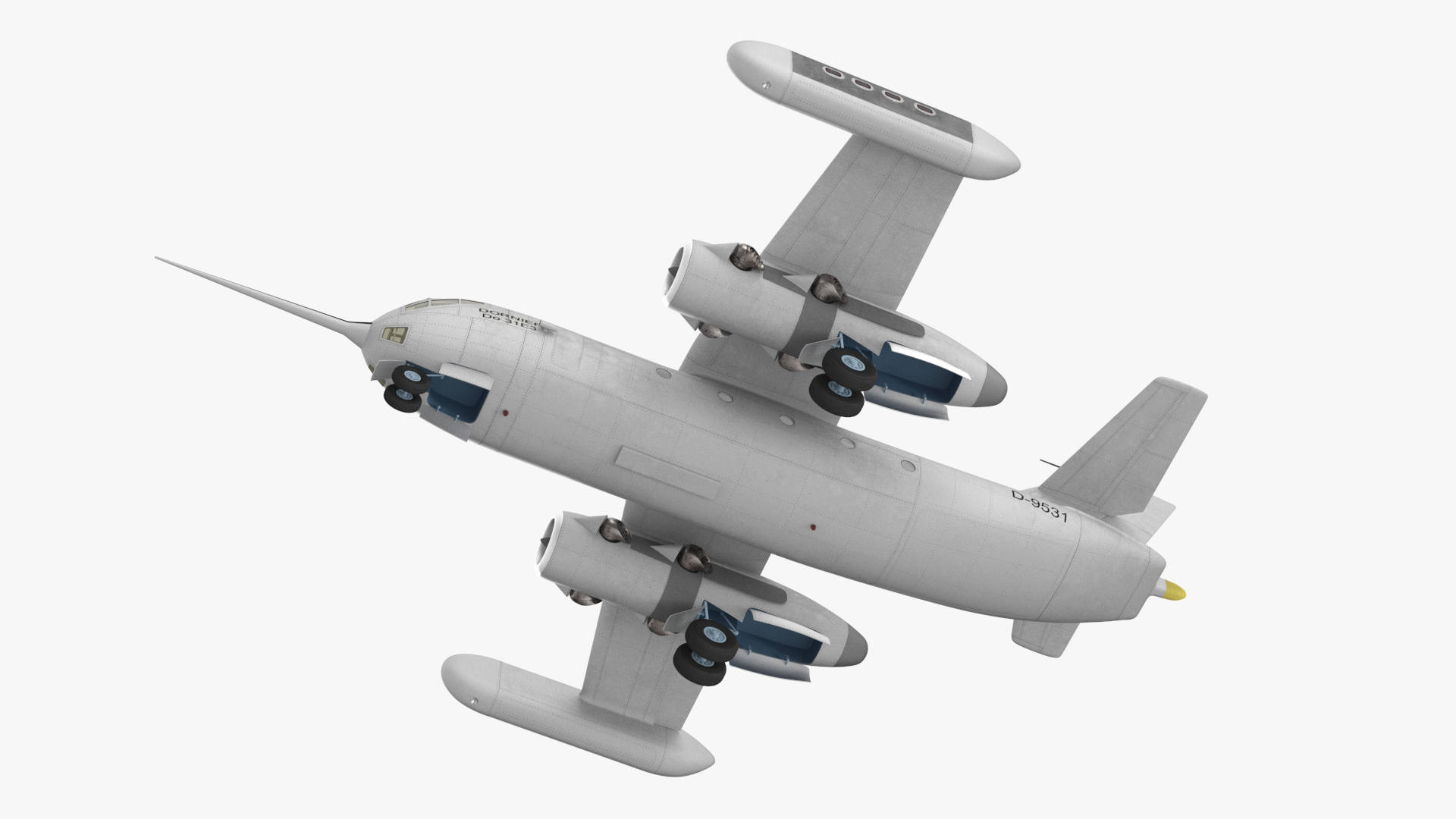 3D Hover Jet Dornier Do 31 model