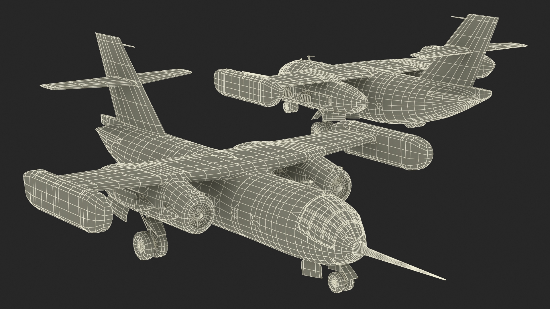 3D Hover Jet Dornier Do 31 model