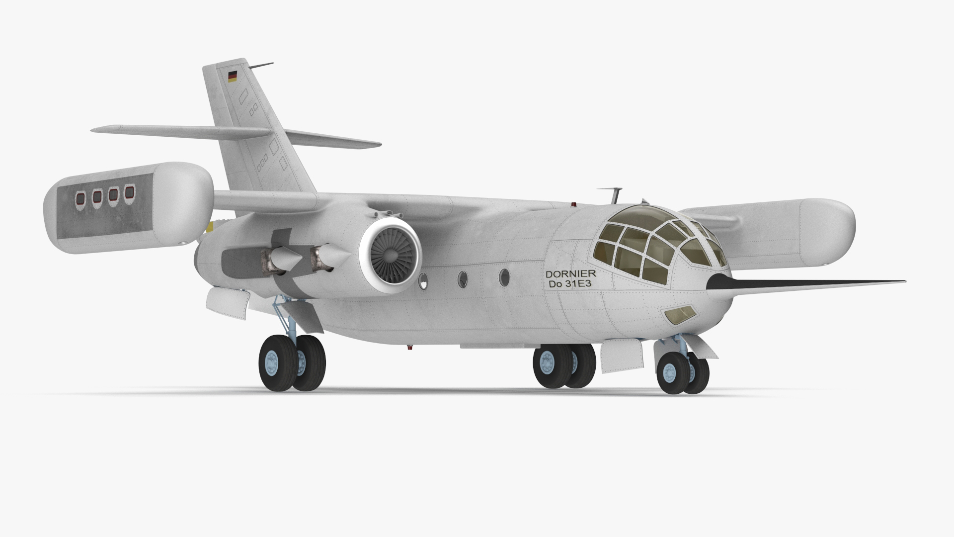 3D Hover Jet Dornier Do 31 model