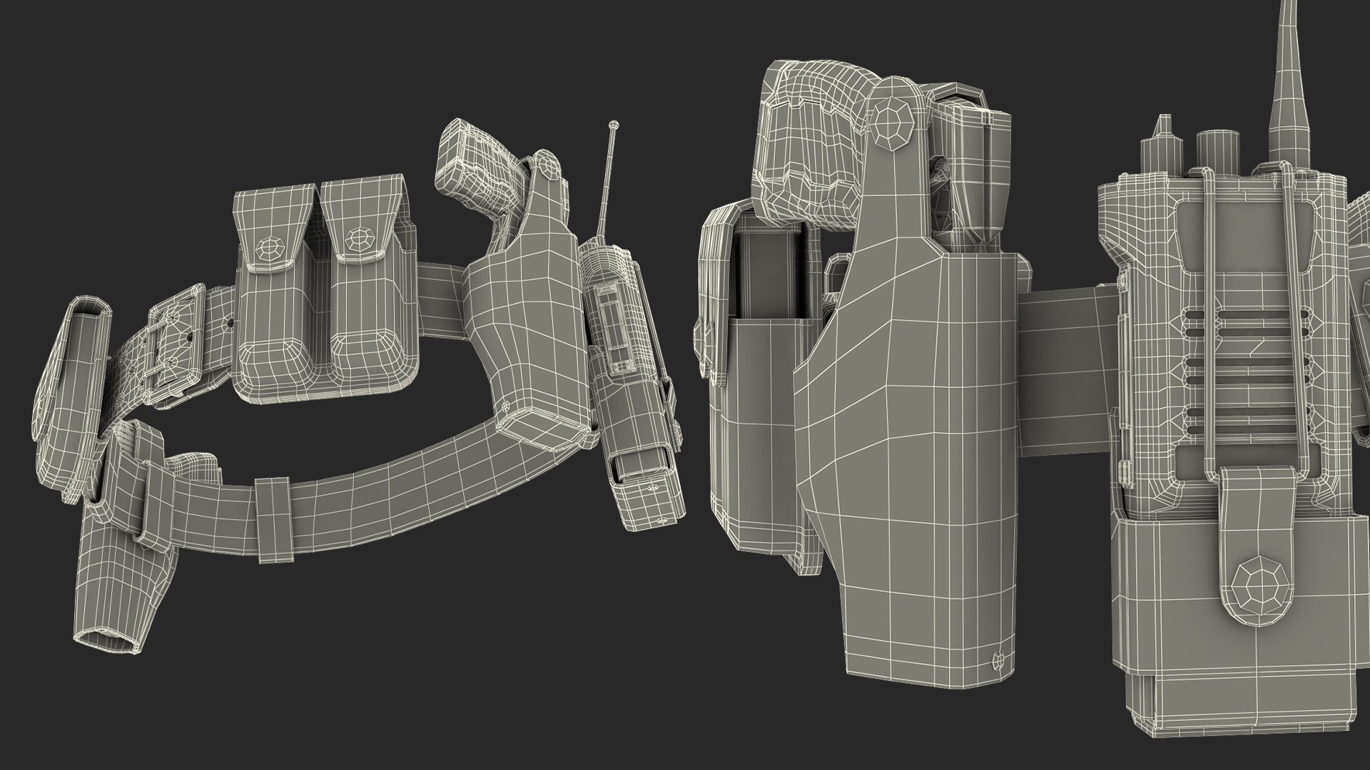 3D Police Modular Enforcement Equipment Belt