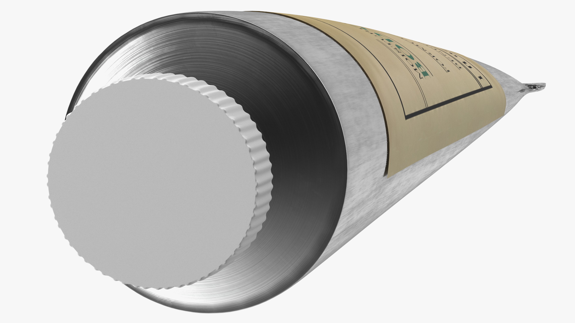 3D Aluminum Cosmetic Tube Body Cream model