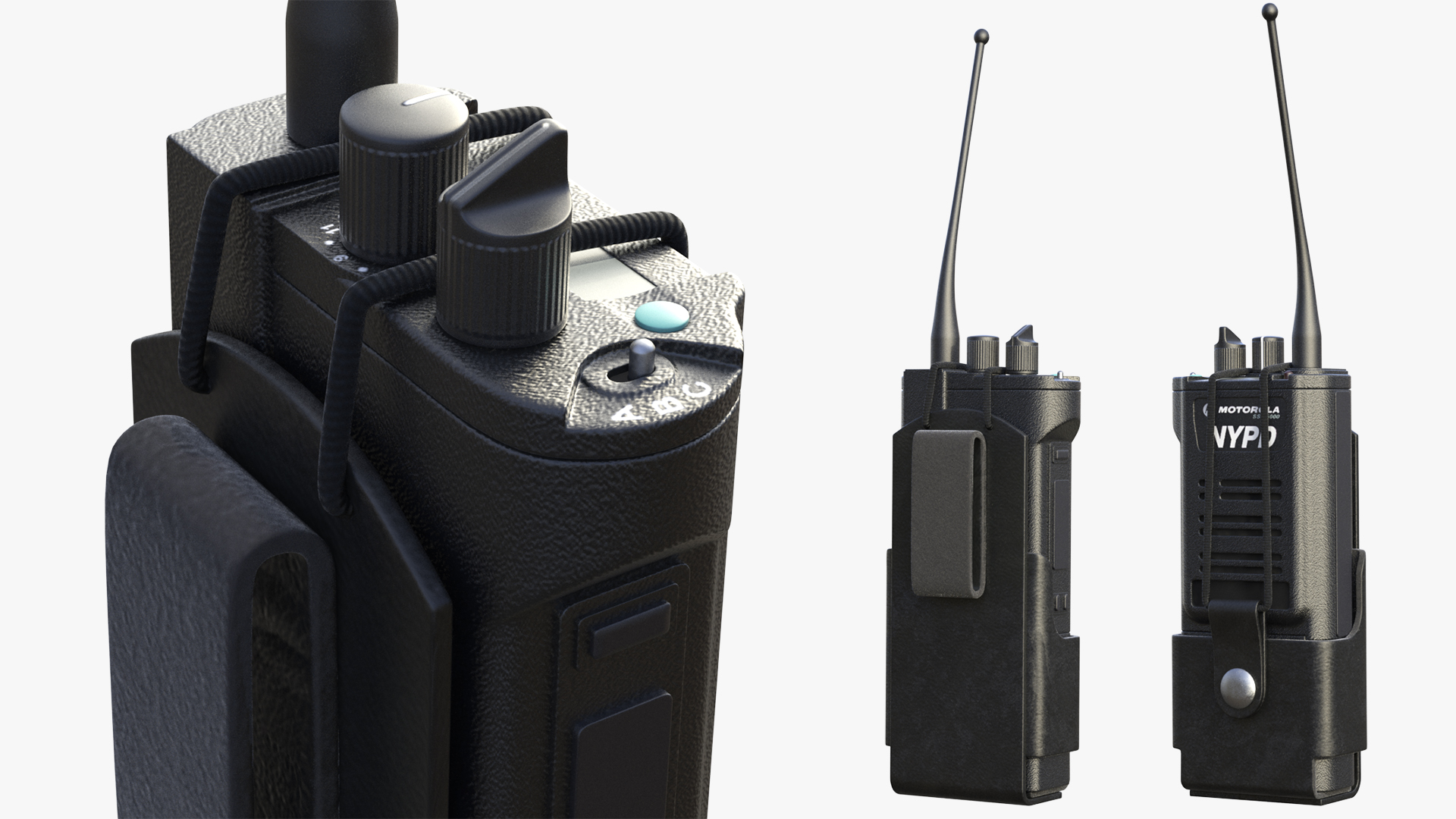 3D Radio in Tactical Belt  Holster