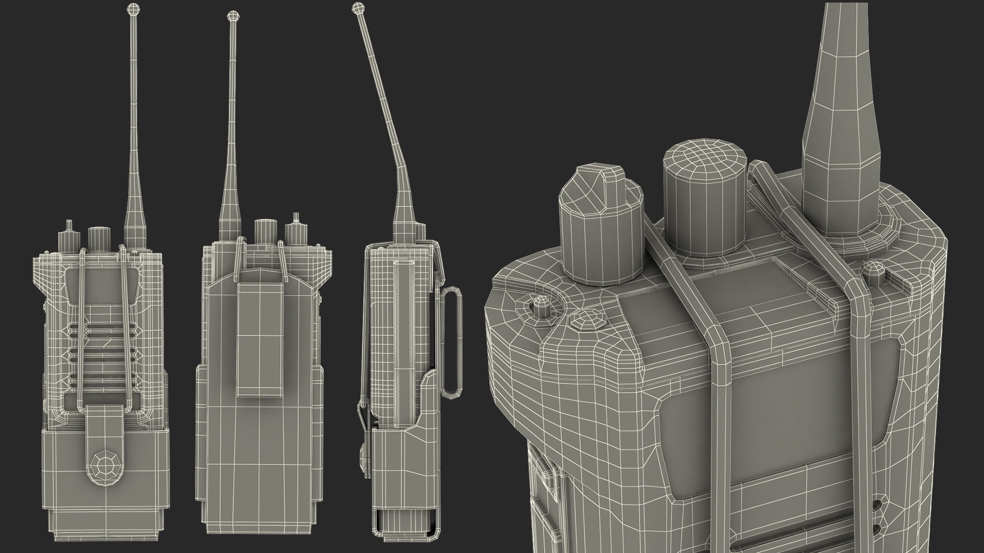 3D Radio in Tactical Belt  Holster