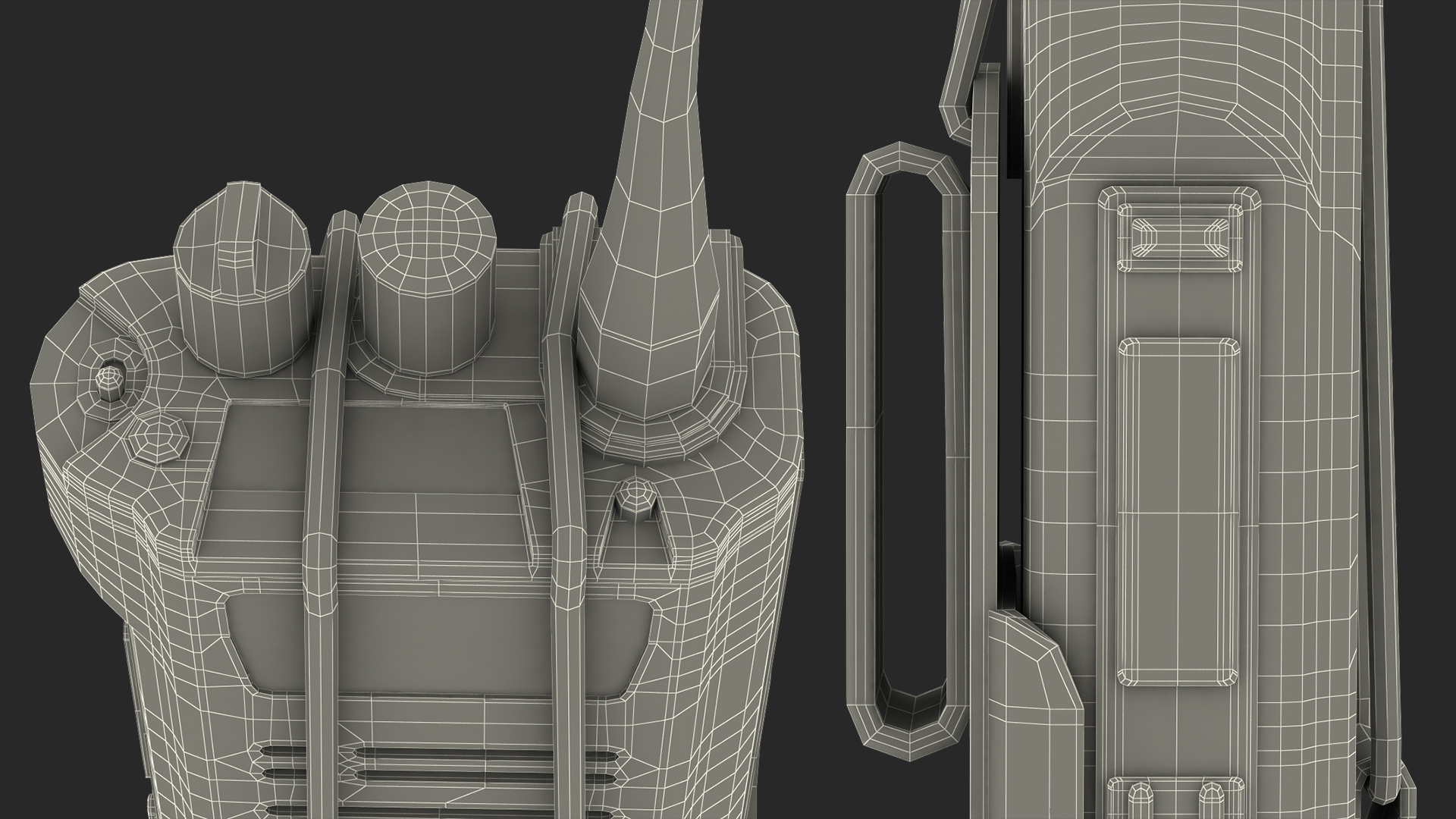 3D Radio in Tactical Belt  Holster