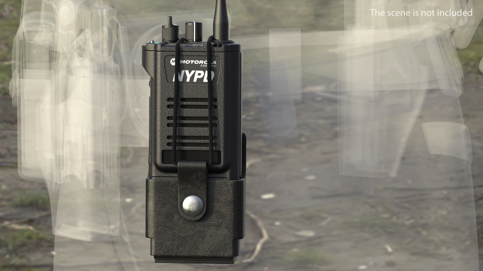 3D Radio in Tactical Belt  Holster