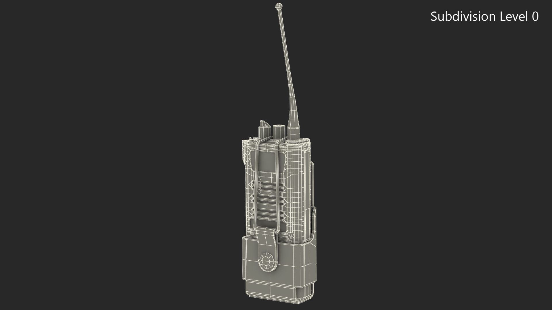 3D Radio in Tactical Belt  Holster