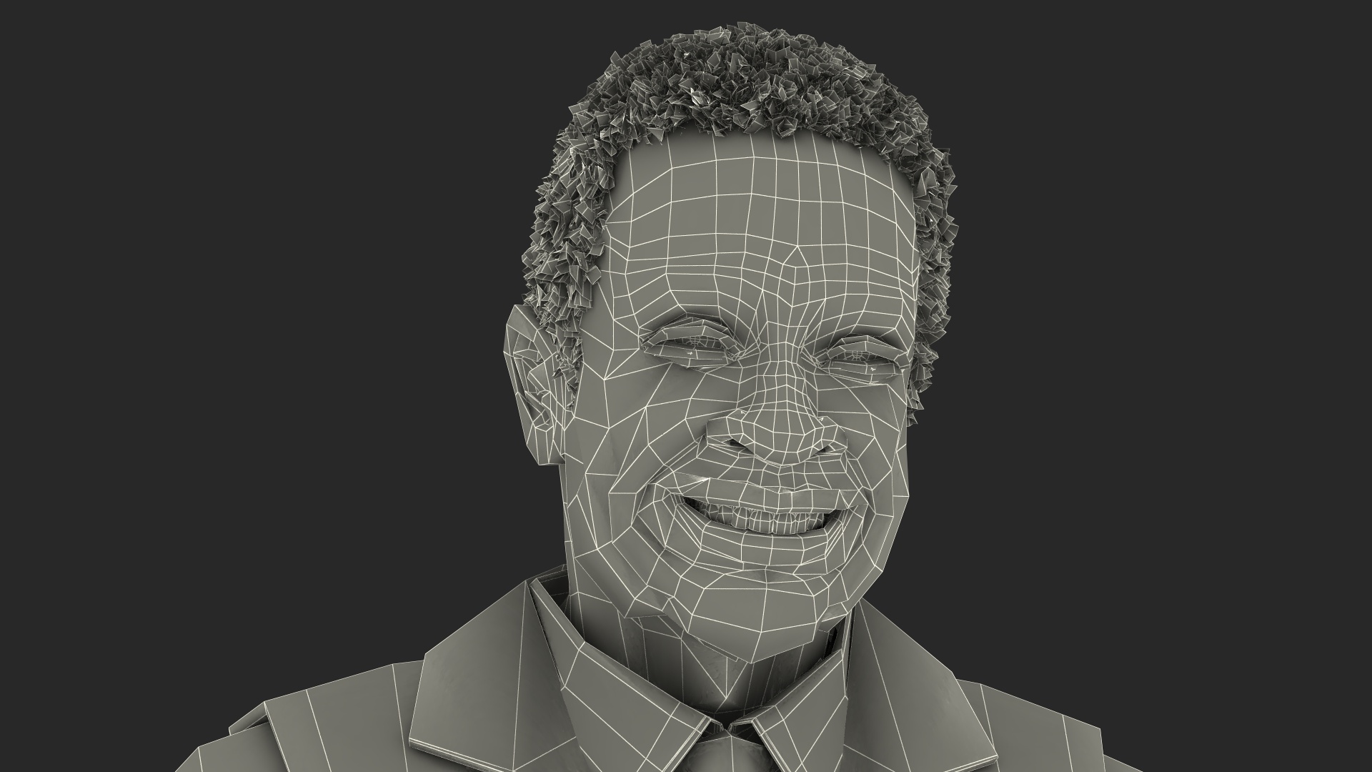 Afro American Grandpa Everyday Style Smiling 3D model