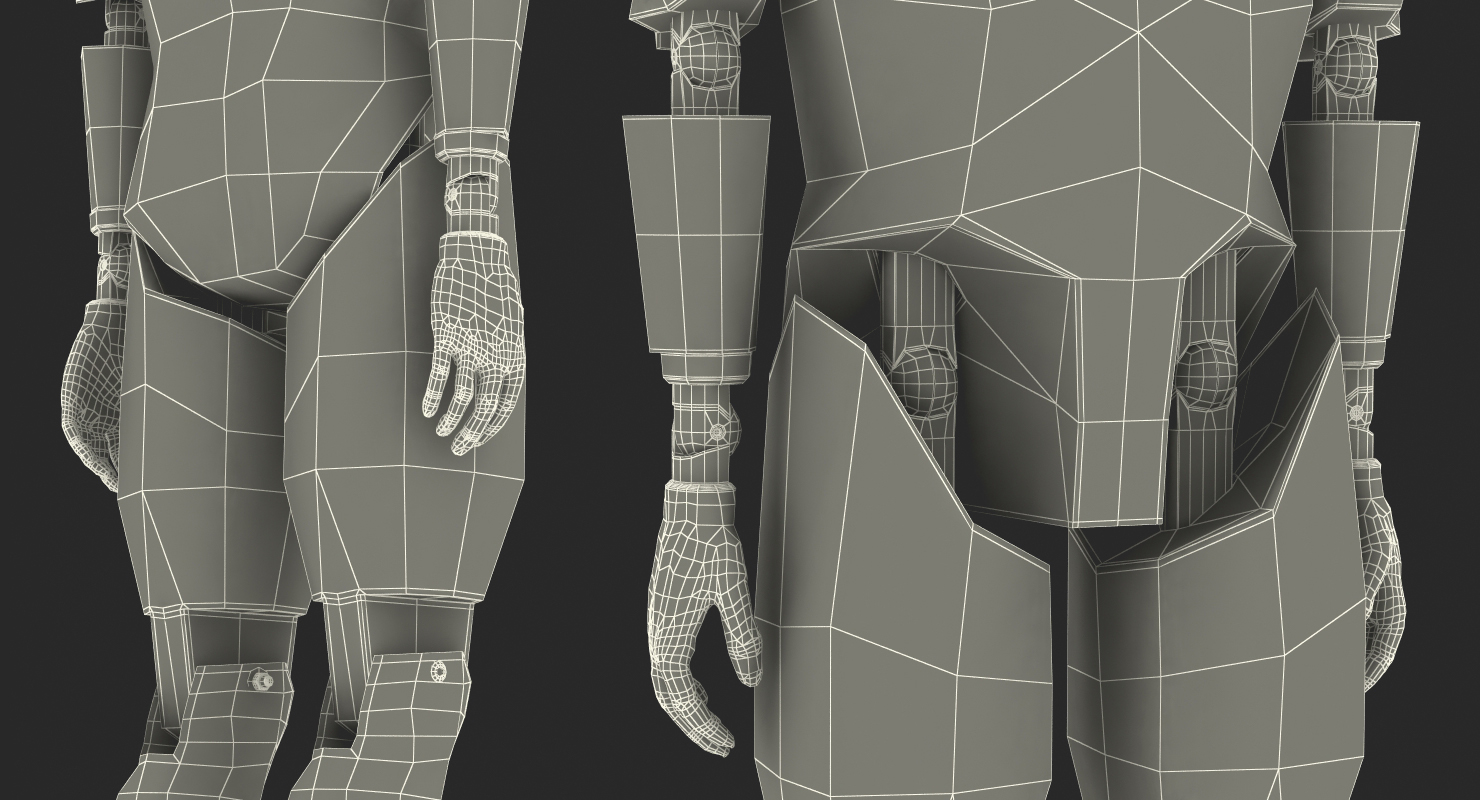 3D model Crash Test Dummy Standing Pose