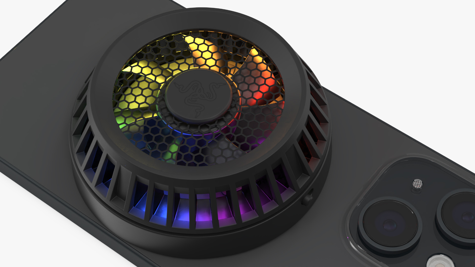 IPhone 15 with Cooler Razer 3D