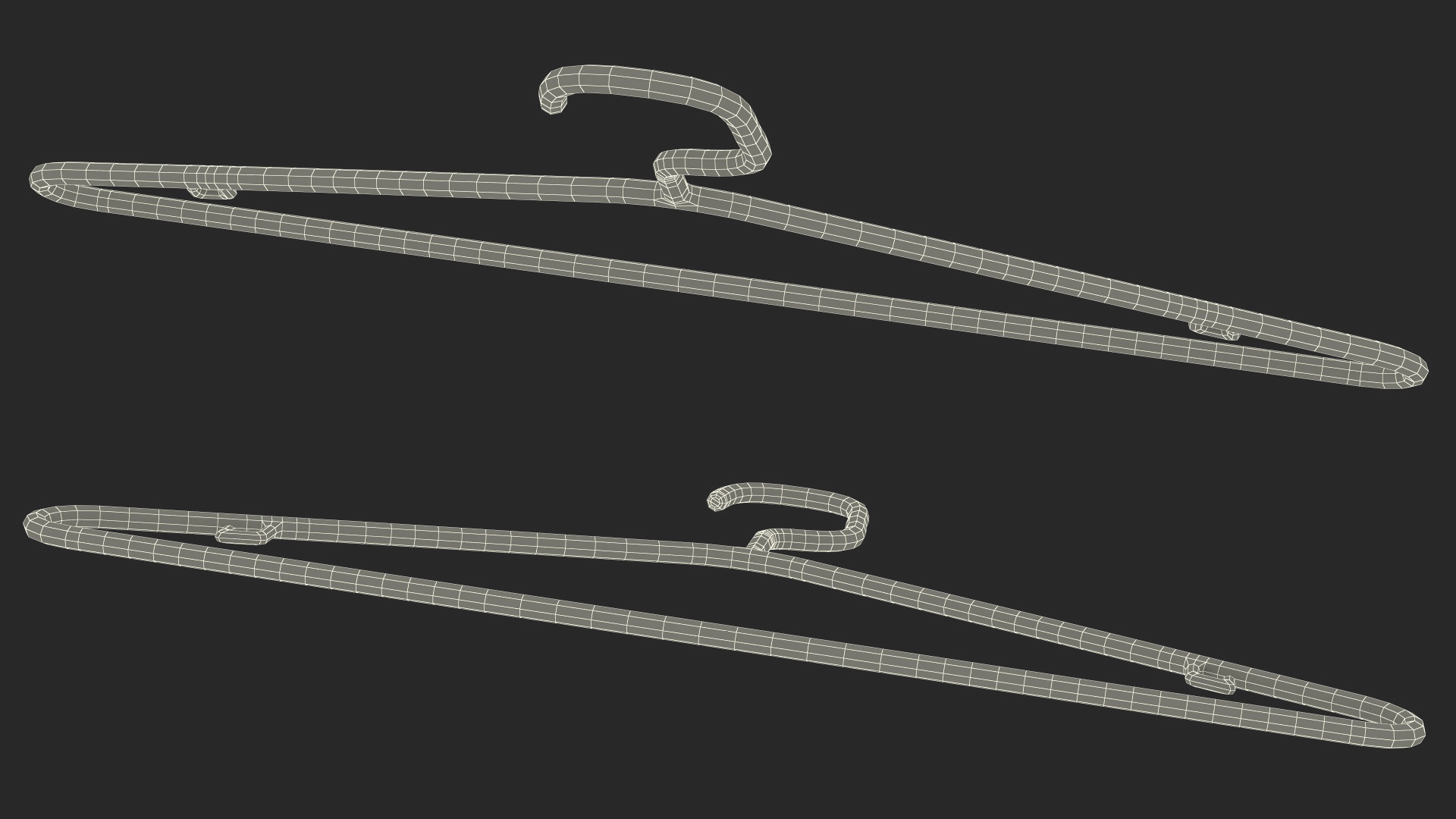 3D Black Plastic Tubular Hanger model