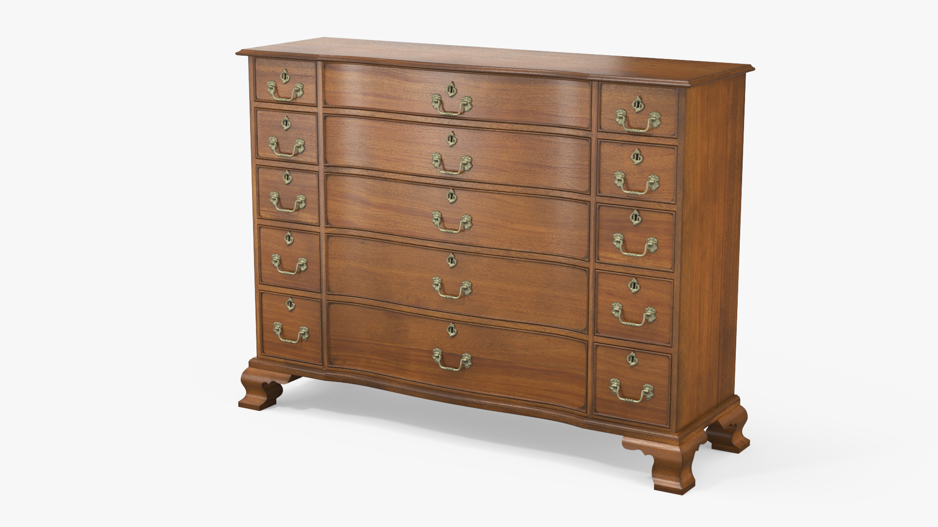 3D model Light Wood Vintage Drawer