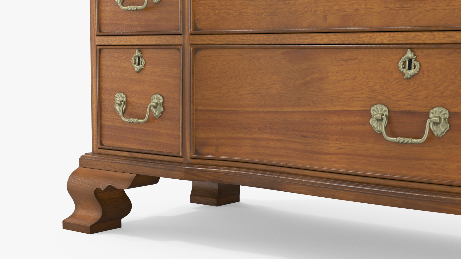 3D model Light Wood Vintage Drawer