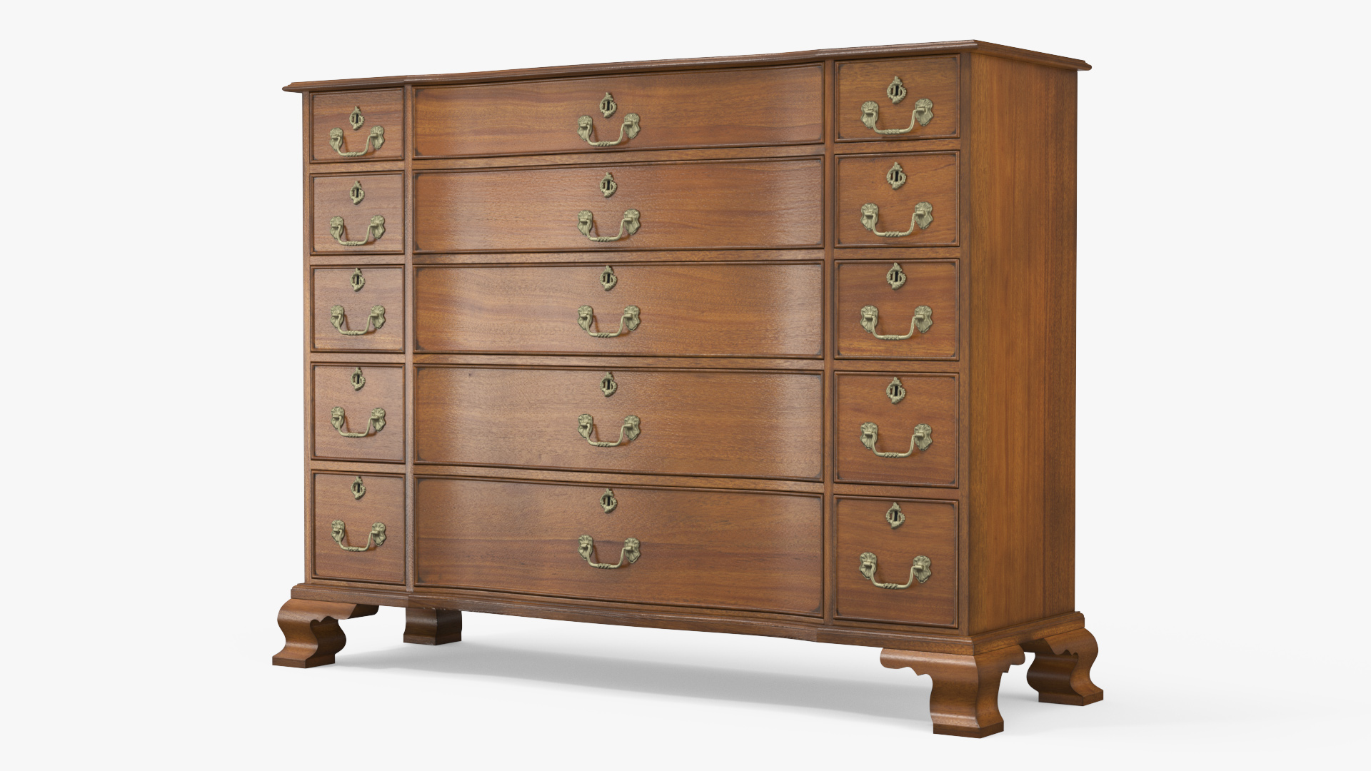 3D model Light Wood Vintage Drawer
