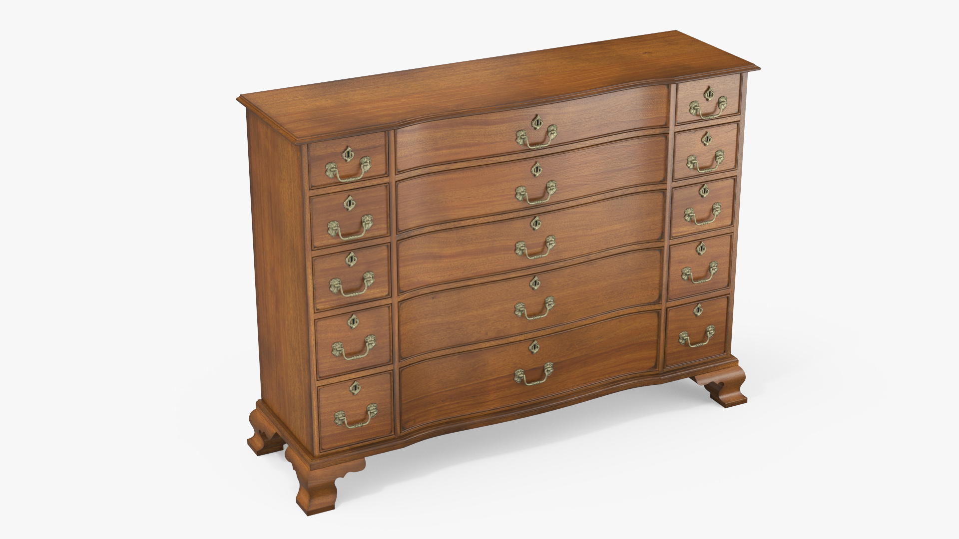 3D model Light Wood Vintage Drawer