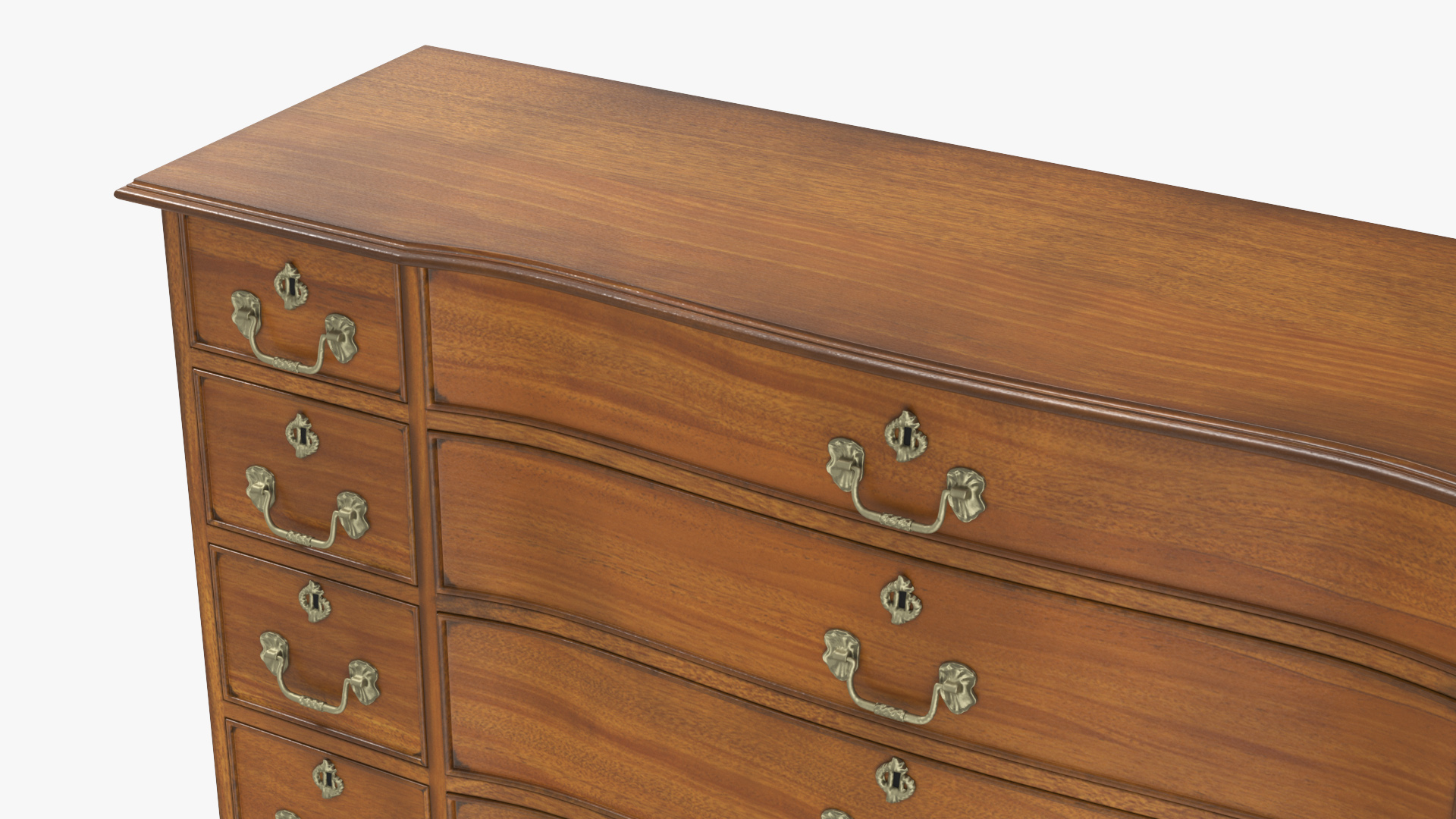 3D model Light Wood Vintage Drawer