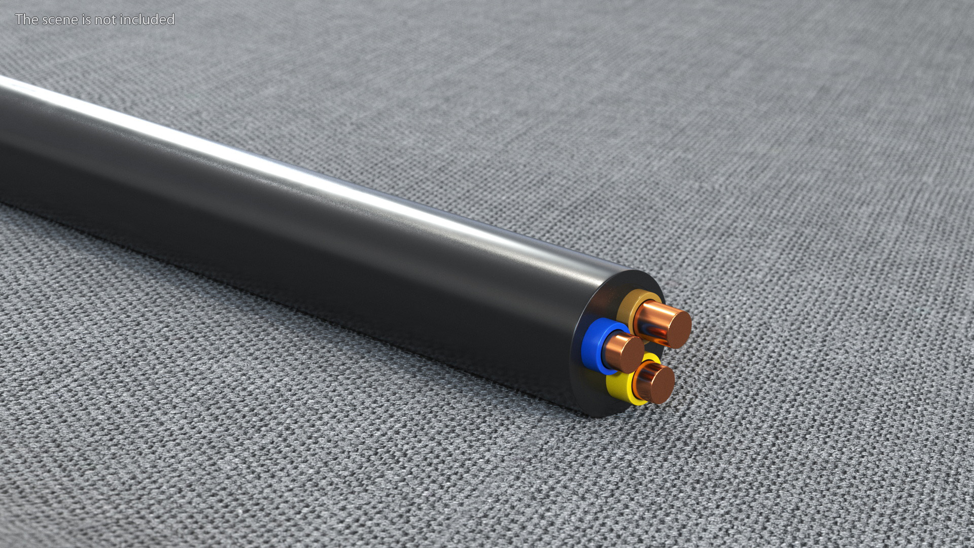 3D Type B Electric Plug Grounded Rigged