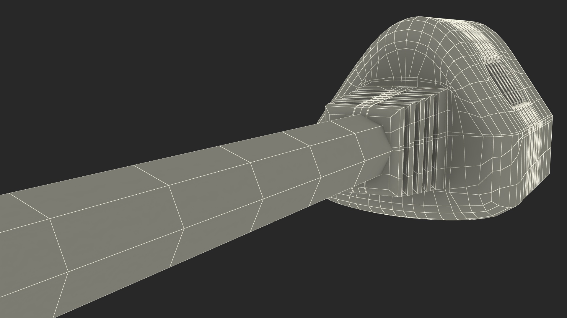 3D Type B Electric Plug Grounded Rigged
