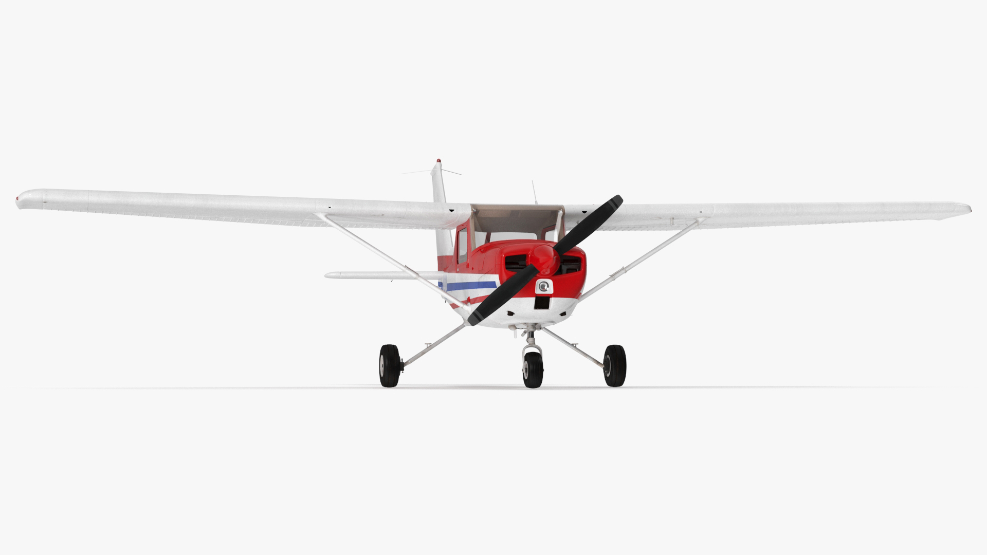 3D model Light Propeller Aircraft Cessna 150