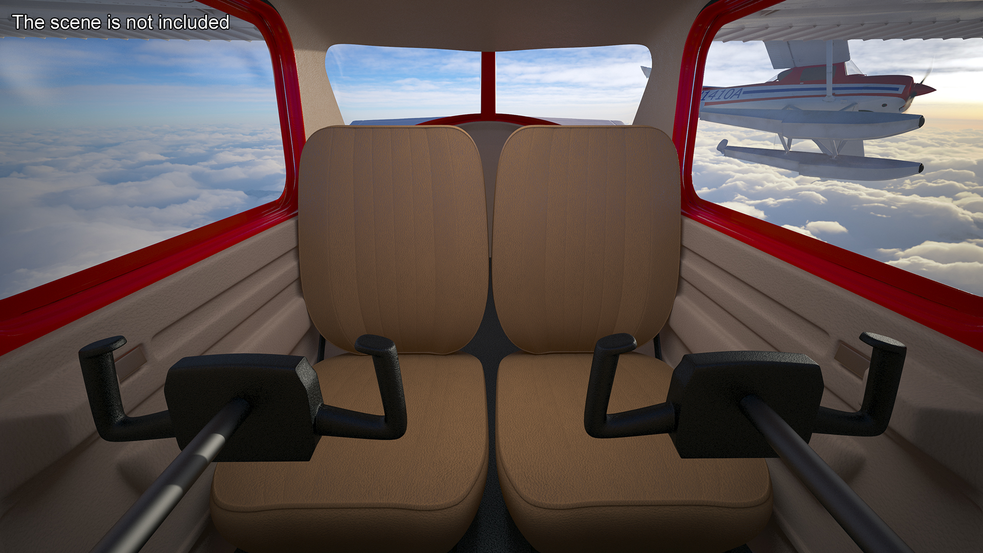 3D model Light Propeller Aircraft Cessna 150