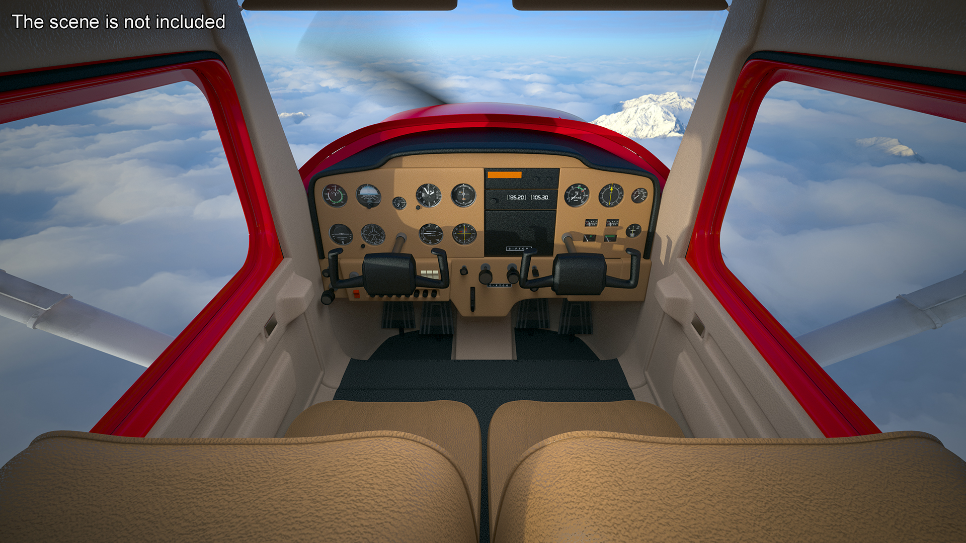 3D model Light Propeller Aircraft Cessna 150