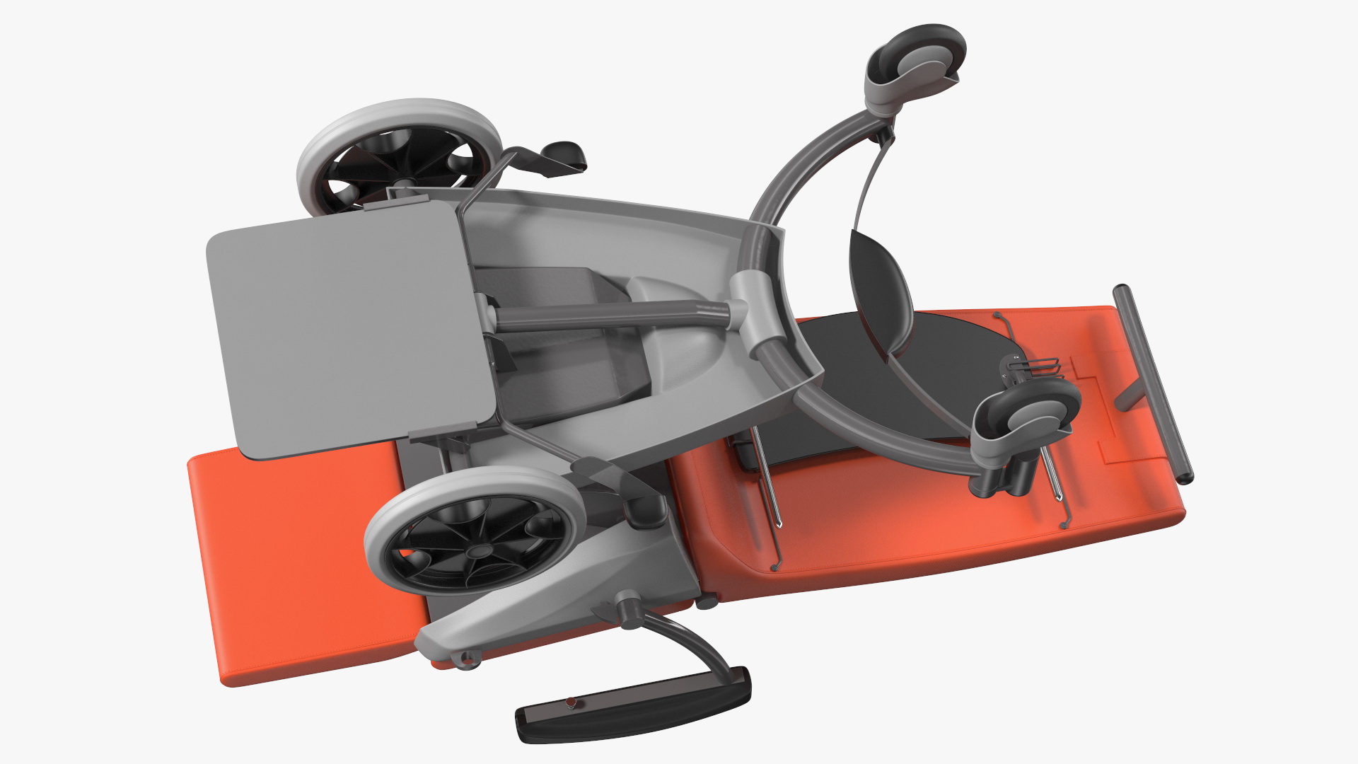 3D model SELLA Transport Chair Unfolded
