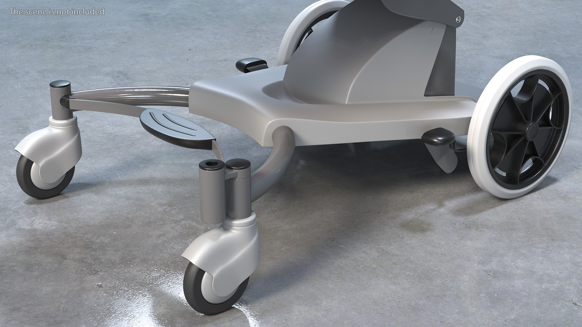 3D model SELLA Transport Chair Unfolded