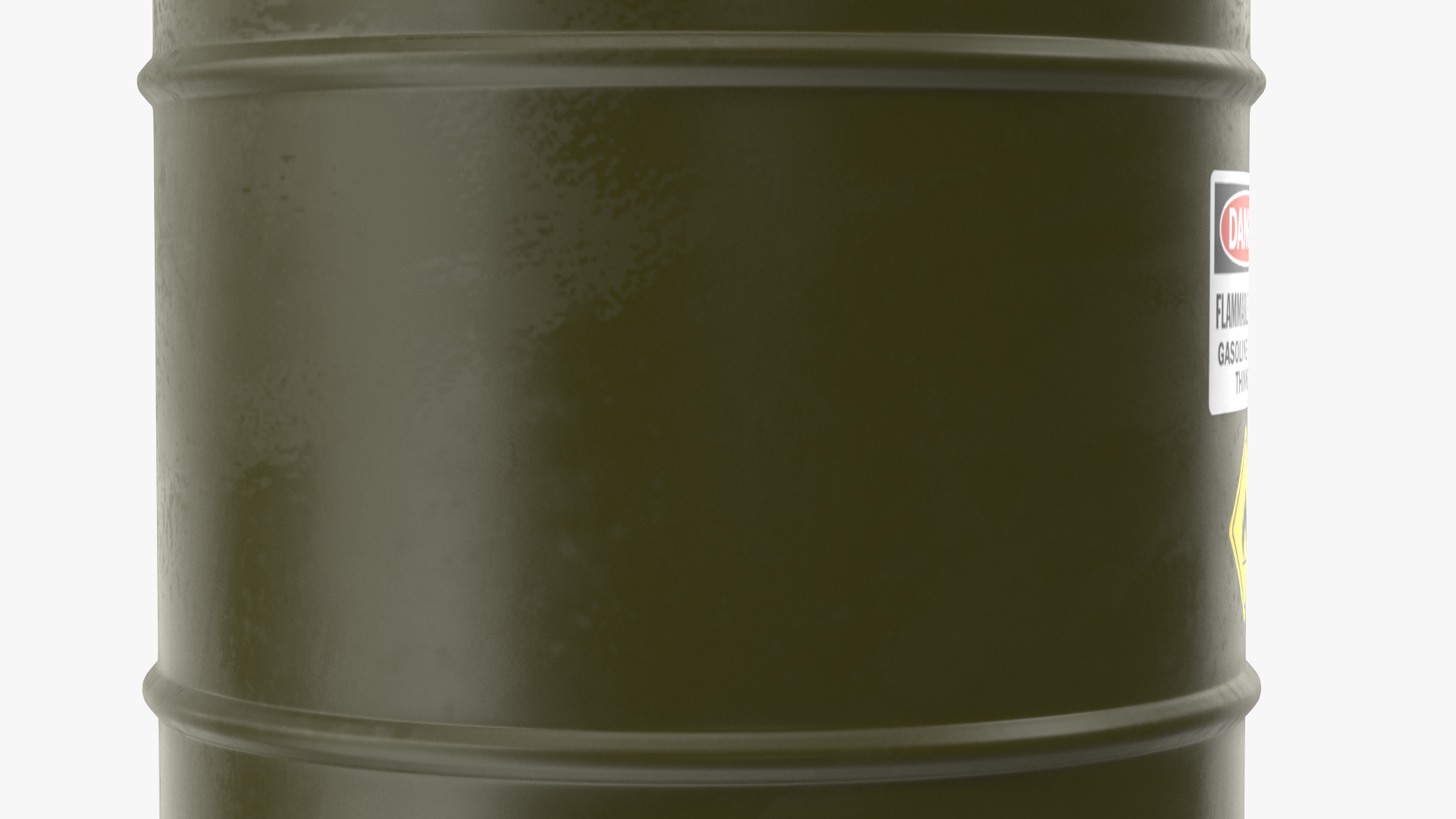 3D Gasoline 95 Octane Metal Barrel