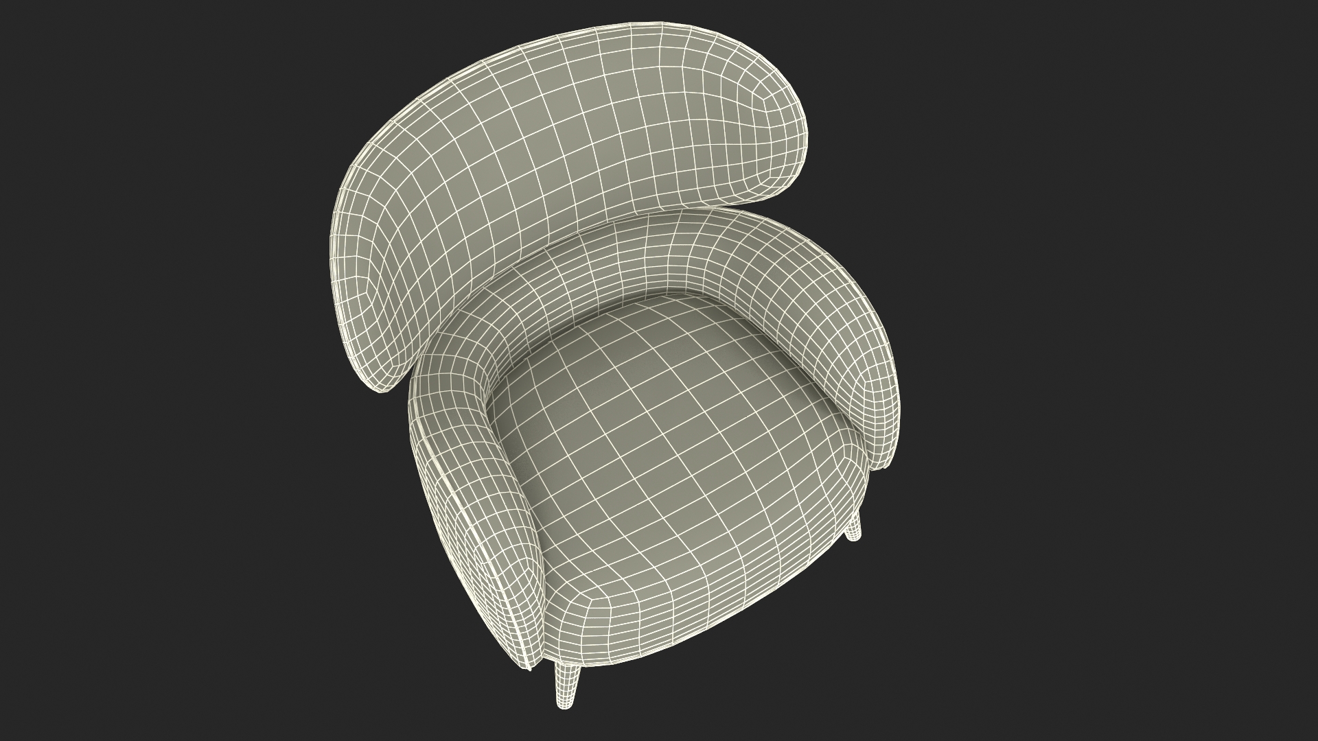 3D Natuzzi Italia Blossom Chair model