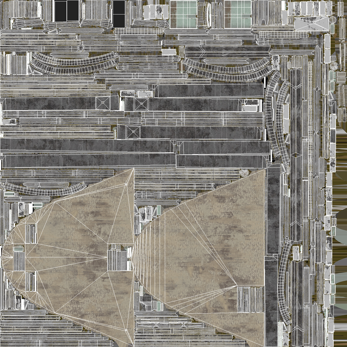 Old Zeppelin Hangar 3D model