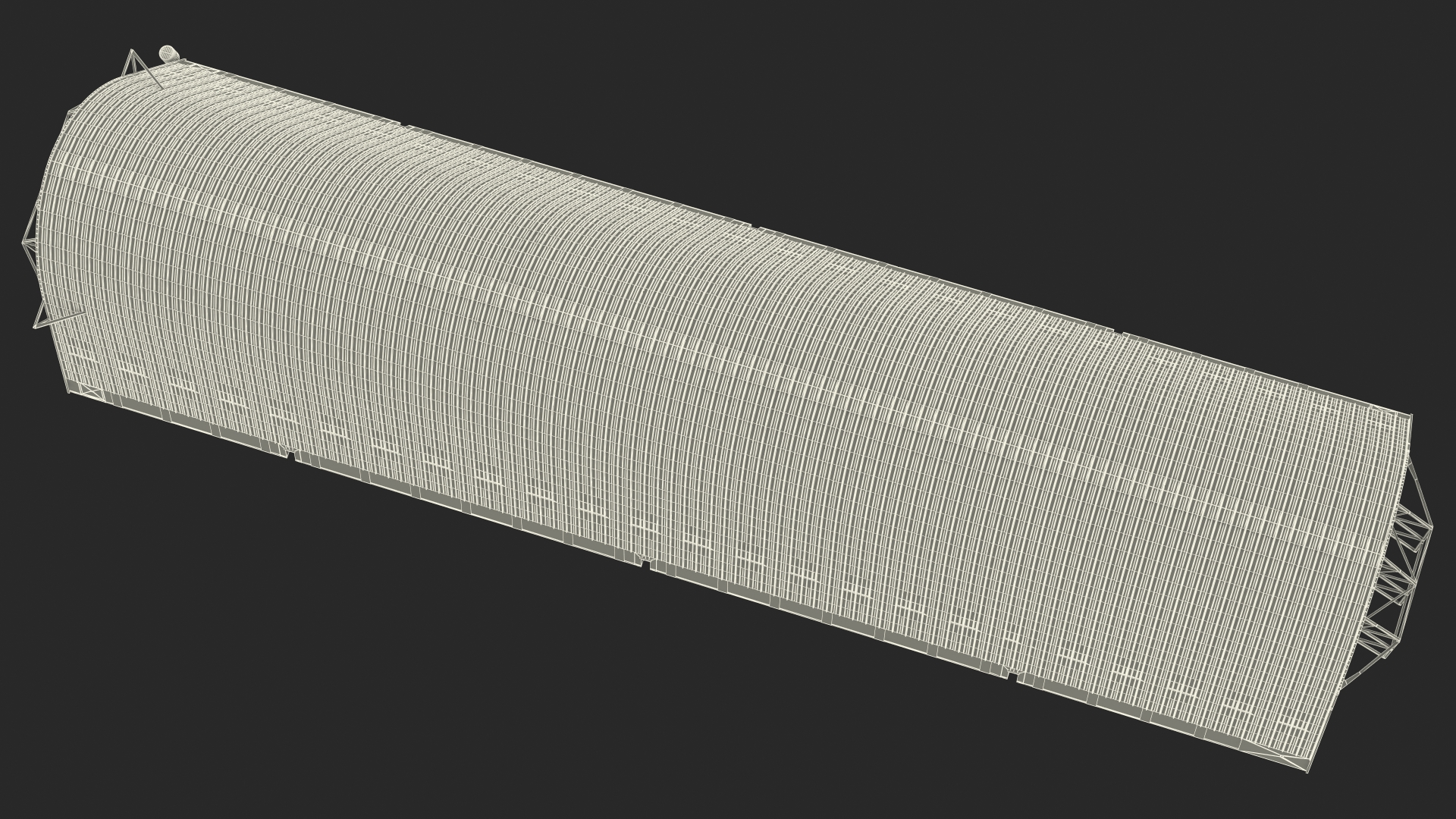 Old Zeppelin Hangar 3D model